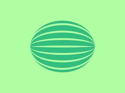 Watermelon after effects animation fruit geometric green line loop minimal motion design motion graphics perspective pink red round simple strike watermelon