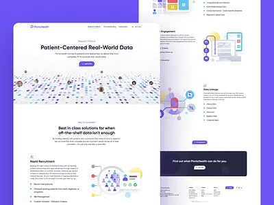 PicnicHealth Data branding colorful data design fun guideline hero illos illustrations logo network picnichealth research spot ui web website