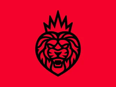 Fierce King boxing brand branding crown heart illustration illustrator king kingry lion logo ryan garcia
