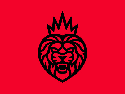 Fierce King boxing brand branding crown heart illustration illustrator king kingry lion logo ryan garcia