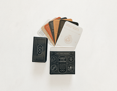 Christ at the Center Cards brand branding cards children deck illustration kids lines logo memory monoline packaging print retro scripture tiny theologians toddlers type typography