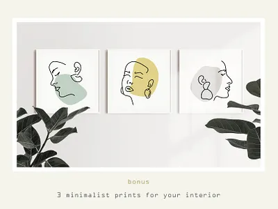 Line - female portraits & patterns design illustration line art portraits print seamless pattern stylish trendy vector woman