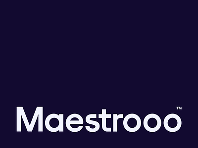 Maestrooo branding concept design identity logo type typography