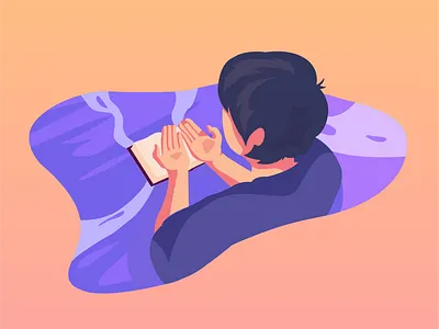 God Is So Close to People Who Pray design illustration ramadhan vector