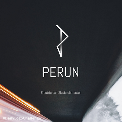 Perun - Polish electric car logo concept affinity affinity designer brand concept deisgn line logo logo design logodesign minimal