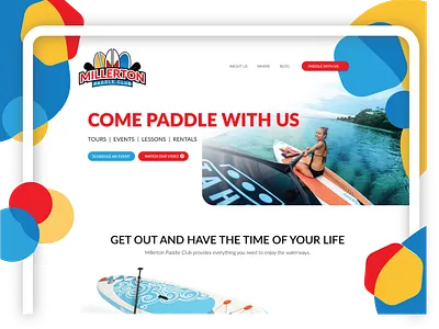 Paddle Club Web Design branding design logo wordpress