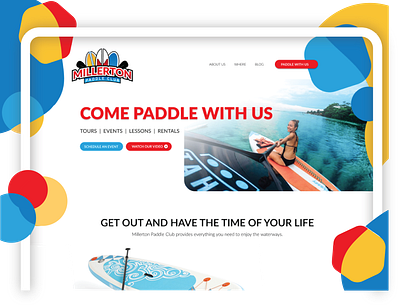 Paddle Club Web Design branding design logo wordpress