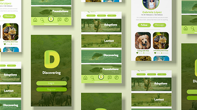 Discovering app app design application branding colorful design ecofriendly ecology graphic design puppy quarantine typography uidesign user experience ux uxdesign uxui