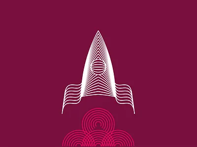 Cosmonautics day illustration color cosmos digital art drawing illustration minimalism rocket space vector