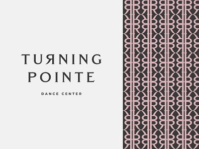 Turning Pointe branding dance design graphic illustration logo pattern typography