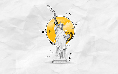 Statue of Liberty design poster retouch retouching statue statue of liberty statueofliberty