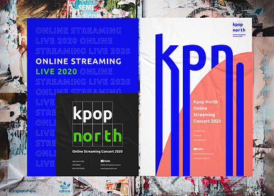 Kpop north 2020 Branding Poster branding concert kpop logo music poster