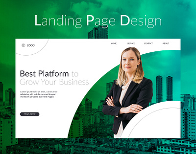 Landing Page Design abstract banners business card corporate creative design instagram banner islam landing page design landingpage minimalist uidesign uiux webdesign website