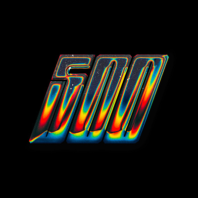 500 Chrome Type chrome chrome type chrometype design gradients graphic design illustrator inspiration photoshop typography