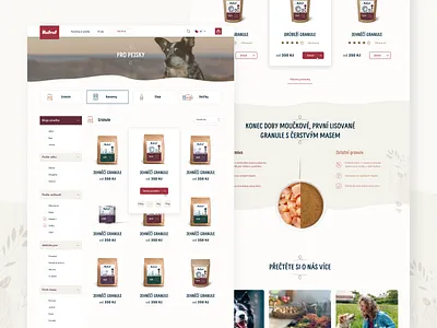 RufRuf - ecommerce for dogs food design dog ecommerce eshop pet pets ui web webdesign website