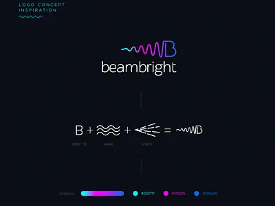 beambright logo design app branding creative design illustration logo typography ui ux website