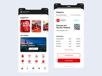 Flight Booking & Check In Application airline andorid android branding checkout design flight interaction interface ios ui ux