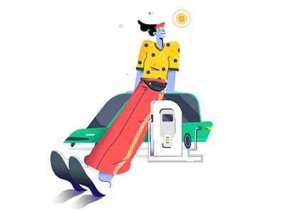 Nice sun branding character design design flat graphic illustration simple site ui ux vector