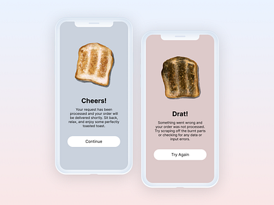 Daily UI :: 011 dailyui dailyui 010 design error message flash message illustration success message toast ui design