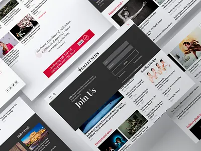 Ballet News - newspaper @design @ui @uiux @webdesign @prototyping adobexd art newspaperonline project study case webdesigner website