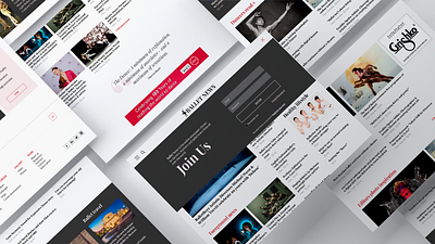 Ballet News - newspaper @design @ui @uiux @webdesign @prototyping adobexd art newspaperonline project study case webdesigner website