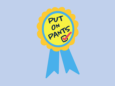 Pants Award adobe animation cute design digital drawing fun illustration sticker sticker design stickerdesign work from home