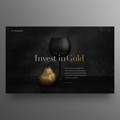 Black and Gold UI design blackandgold clean ui dark ui hero image landingpage ui uidesign ux uxdesign webdesign website design