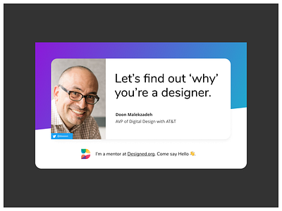 Meet Doon, a Mentor at Designed.org design community design education mentor mentorship