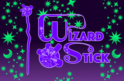 WIZARD STICK CARD crystal ball icons illustration logo vector wizard stick wizards