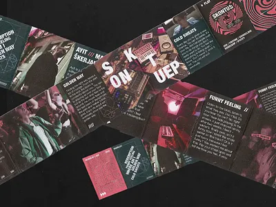 Skontu EP mini brochure branding dark design geometric graphic design poster typogaphy