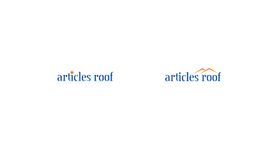 Articles Roof branding design illustration logo design typography