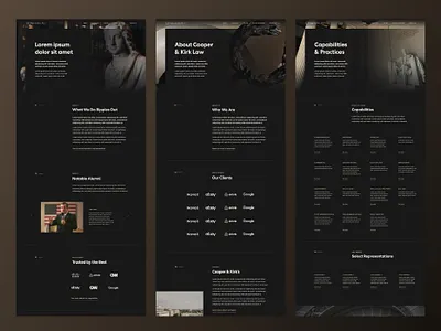 Cooper & Kirk, PLLC Wireframes branding design illustrator ui ux web website