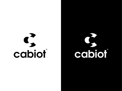 Cabiot logo black branding c c letter logo c logo cabiot design flat icon illustrator logo minimal type typography ui ux white