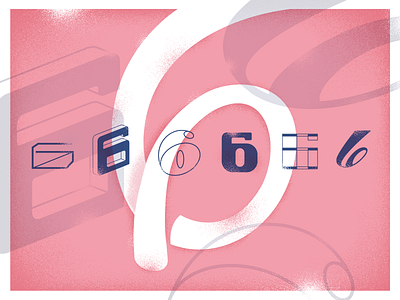 6 36daysoftype 6 illustration six type typedesign