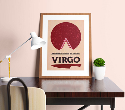 Zodiac Poster Design_Virgo concept art graphicdesign illustration poster design virgo poster visual design