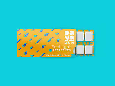 paya gum brand brand design branding color creative design dribbble dribbble best shot fruit logo fruits fruity gum gum packaging logos mark natural pack package design packaging visual