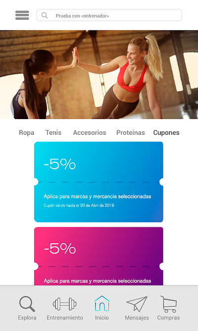 Diseño de App GymWay app app design salud