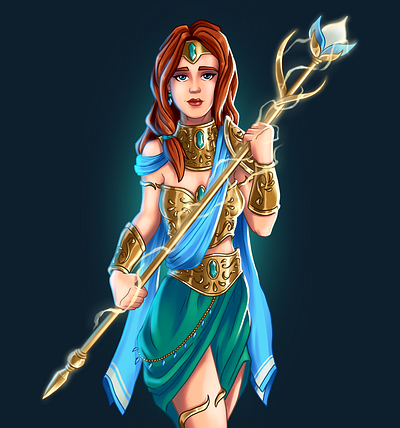 Goddess characterdesign digital art digital painting fantasy fortnite illustration illustration art illustration design illustrations logo videogames