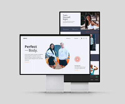 Website ReDesign - Teamerneca bodybuilder brand design brand identity branding designchallenge health lifestyle newlogo trainers training ui uxdesign webdesign website workout xd design