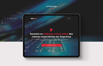 SegTube – Landing Page branding design figma interface learn learning platform logo product design security technology ux uxdesign