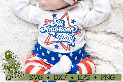 All American Baby SVG Cut File cricut cut file design silhouette cameo svg tshirt design vector