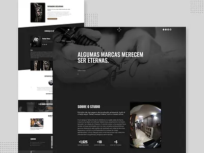 Estúdio de tatuagem - Website ui web website