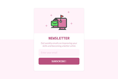 Newsletter Modal Design design modal design modal window newsletter design newsletter graphics pixel art ui ui design uidesign web