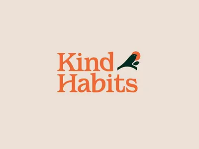 Kind Habits Logo animal bird brand design branding identity identity design illustration logo logo design