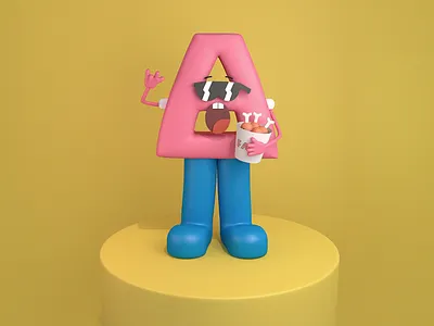 Mr.A - ‘低气压’ Depression 3dmodeling c4d character ps