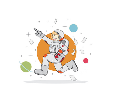 Antariksa aka Space artwork branding character chibi design illustration space ui vector