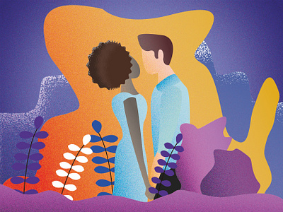Black & White Love "Flat Illustration" adobe illustrator adobe photoshop artwork blackandwhite branding colour design flat flat illustration graphicdesign illustration illustrator love photoshop typography vector visual design