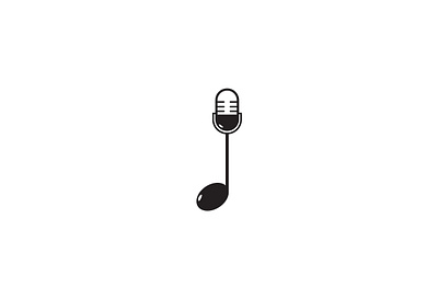 Note Podcast Logo design flat icon illustration logo logodesign minimalist logo music music art note podcast podcast logo vector