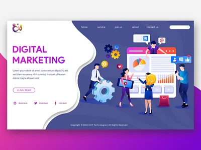 Digital Marketing app branding clean color design icon iphone ui ux web website