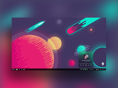 windows 10 taskbar redesign 100daychallenge concept daily ui daretodesign day001 design redesign redesign concept spotify taskbar windows